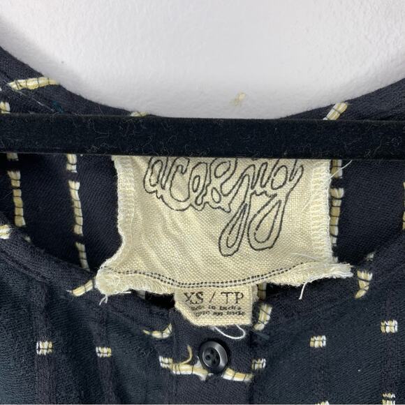 ace and jig weekend romper in voyage cinched waist belted women's sz XS cotton - Picture 9 of 15